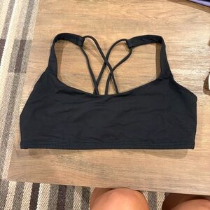 Lululemon Athletica Black free to be Strappy Sports Bra size 6